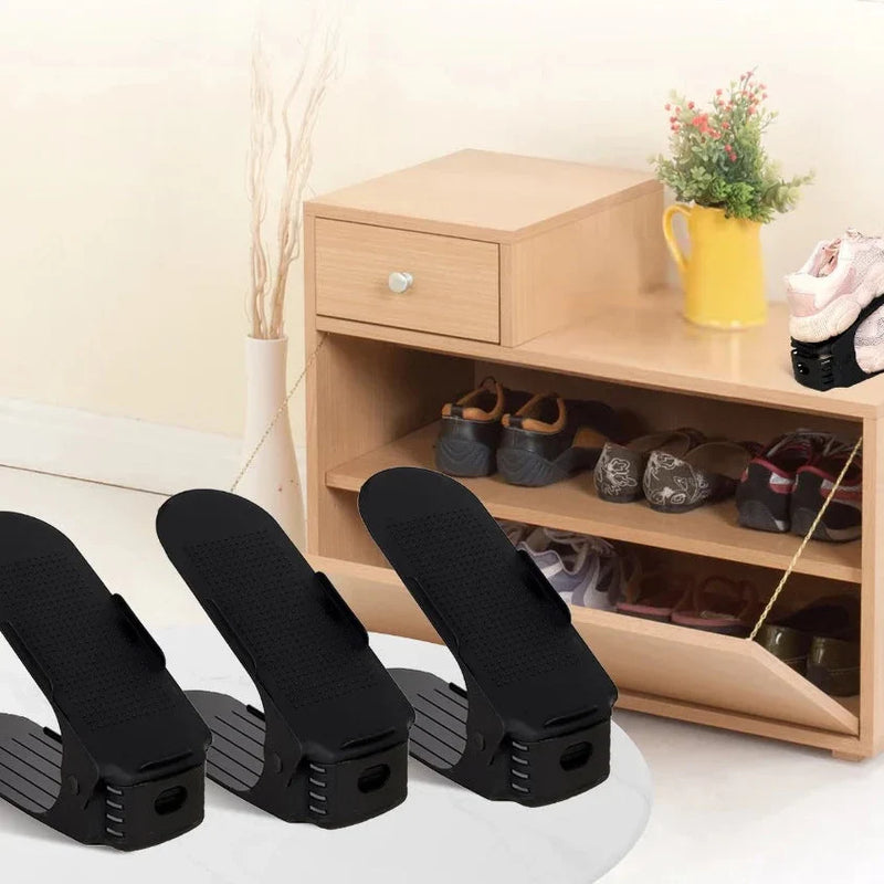 Organizadores de Sapatos | Ajustável e Resistente Preto [COMPRE 5 LEVE 10]