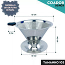 Filtro Coador Inox 101, 102 e 103 Premium | Café Forte e Sustentável